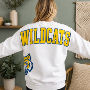 Wildcats Wraparound Mascot Crewneck